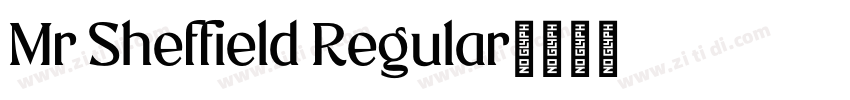 Mr Sheffield Regular字体转换